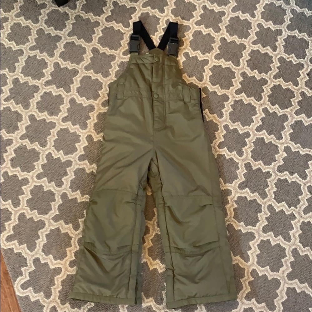 Baby Gap Olive Green snow bibs